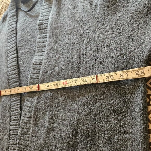 NWT TORRID Women's Long Sweater SZ 1X 14-16 Gray Sequins Knit Cardigan Duster - Picture 9 of 10